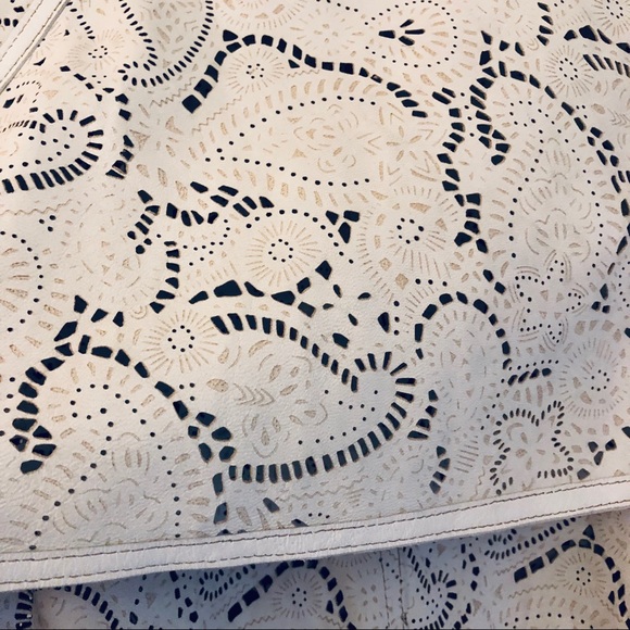 THE WRIGHTS Laser Cut Leather Jacket - Picture 5 of 6